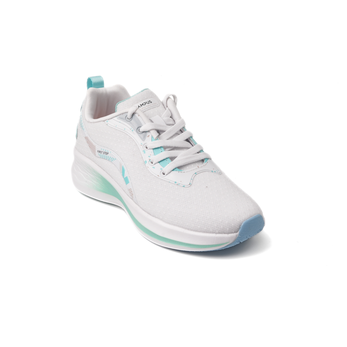 Campus White/Green Sports Shoes For Women Sophia-22L-890 C1085
