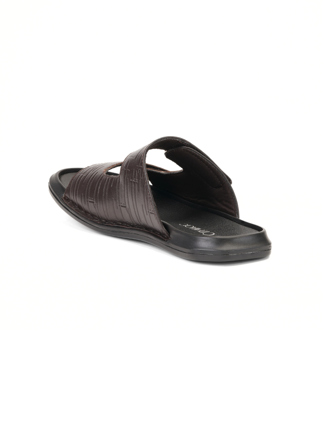 City Magic Brown Genuine Leather Casual Slipper For Men Cmm041012 C003