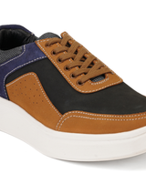 Extacy Tan Genuine Leather Sneaker For Men Exm010200 C006