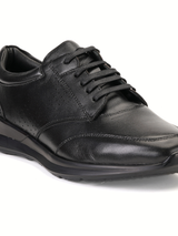 Zuup Black Genuine Leather Derby Formal Shoes For Men Zcm011046 C001