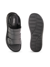 Comfort Walk Black Genuine Leather Formal Sandal For Men Cwm031009 C001