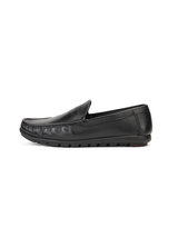 Extacy Black Genuine Leather Loafer Casual Shoes For Men Exm010220 C001