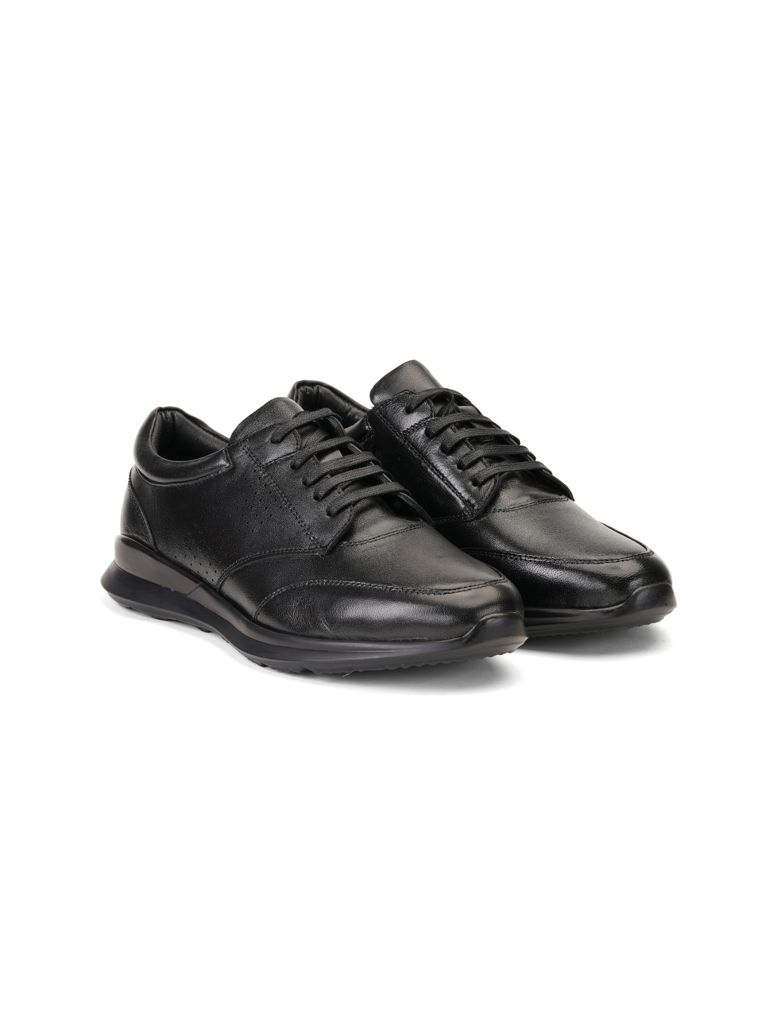 Zuup Black Genuine Leather Derby Formal Shoes For Men Zcm011046 C001