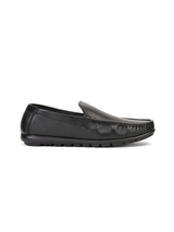 Extacy Black Genuine Leather Loafer Casual Shoes For Men Exm010220 C001