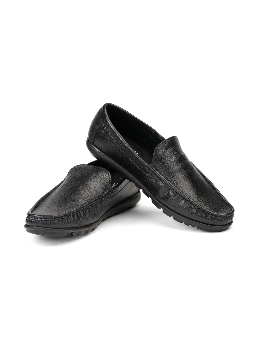 Extacy Black Genuine Leather Loafer Casual Shoes For Men Exm010220 C001