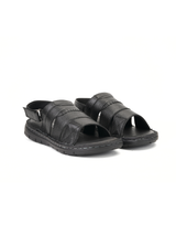 Comfort Walk Black Genuine Leather Formal Sandal For Men Cwm031009 C001