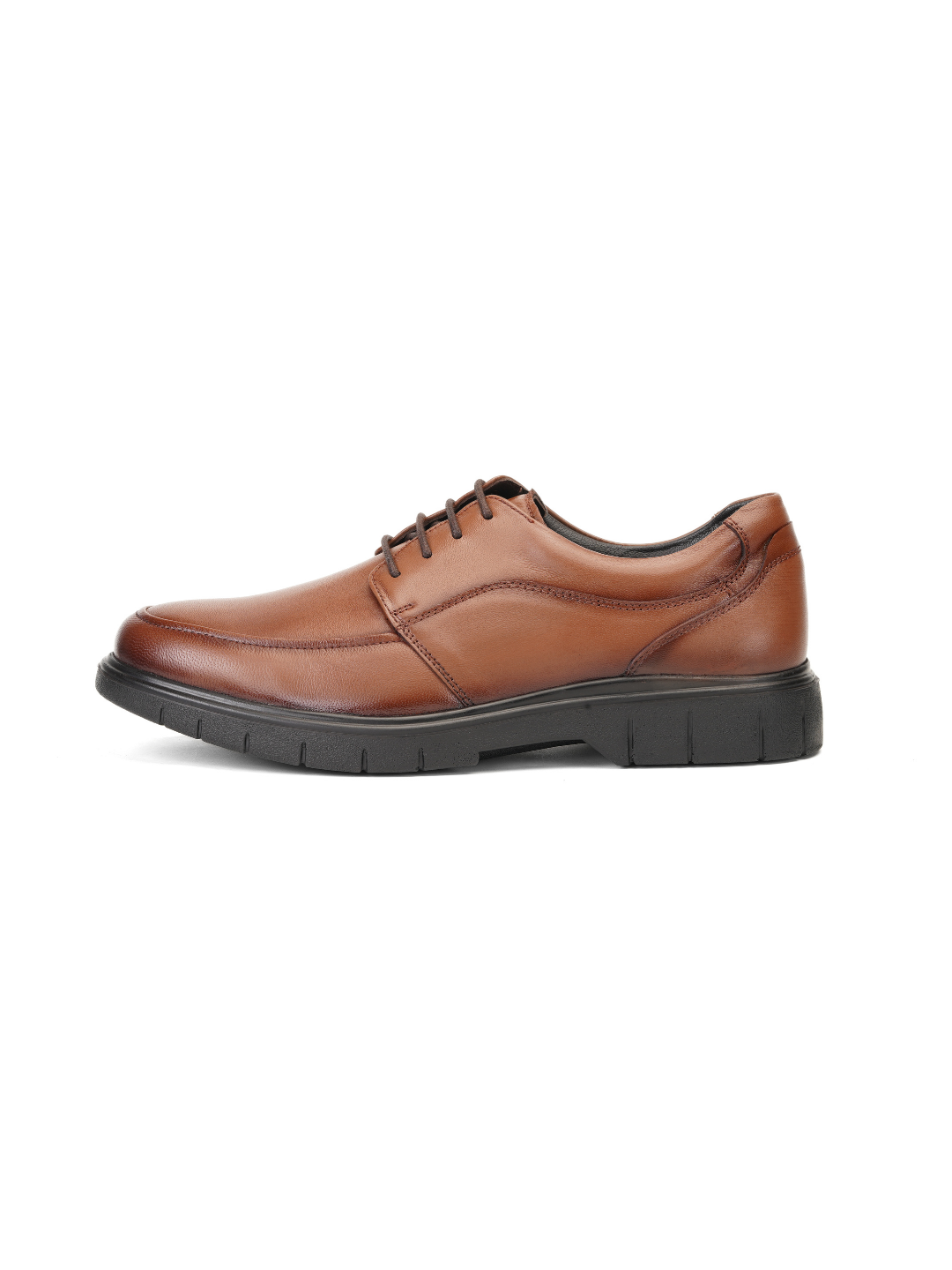 Zuup Tan Genuine Leather Derby Formal Shoes For Men Zfm021034 C006