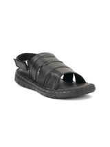 Comfort Walk Black Genuine Leather Formal Sandal For Men Cwm031009 C001