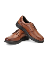 Zuup Tan Genuine Leather Derby Formal Shoes For Men Zfm021034 C006