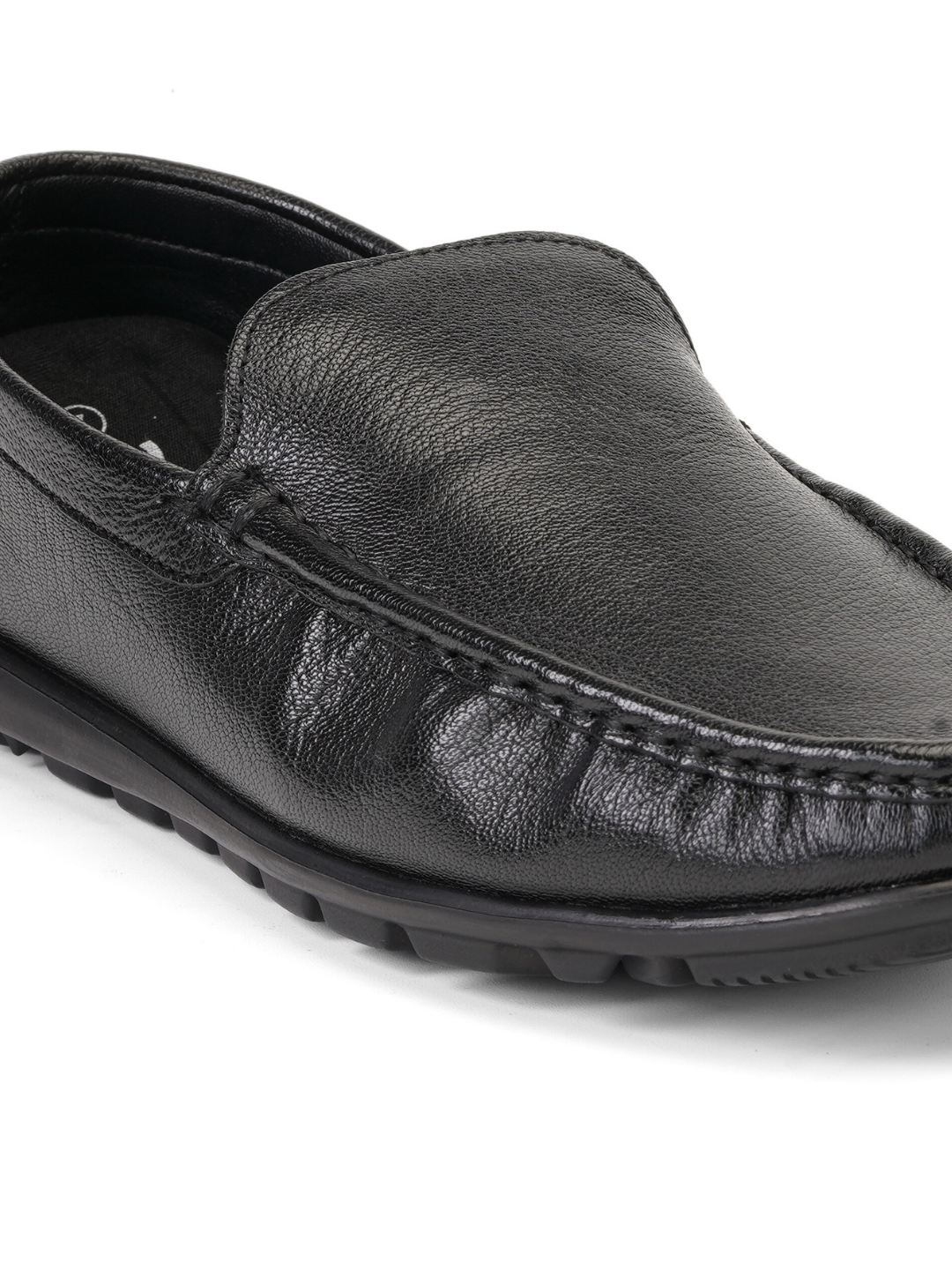 Extacy Black Genuine Leather Loafer Casual Shoes For Men Exm010220 C001