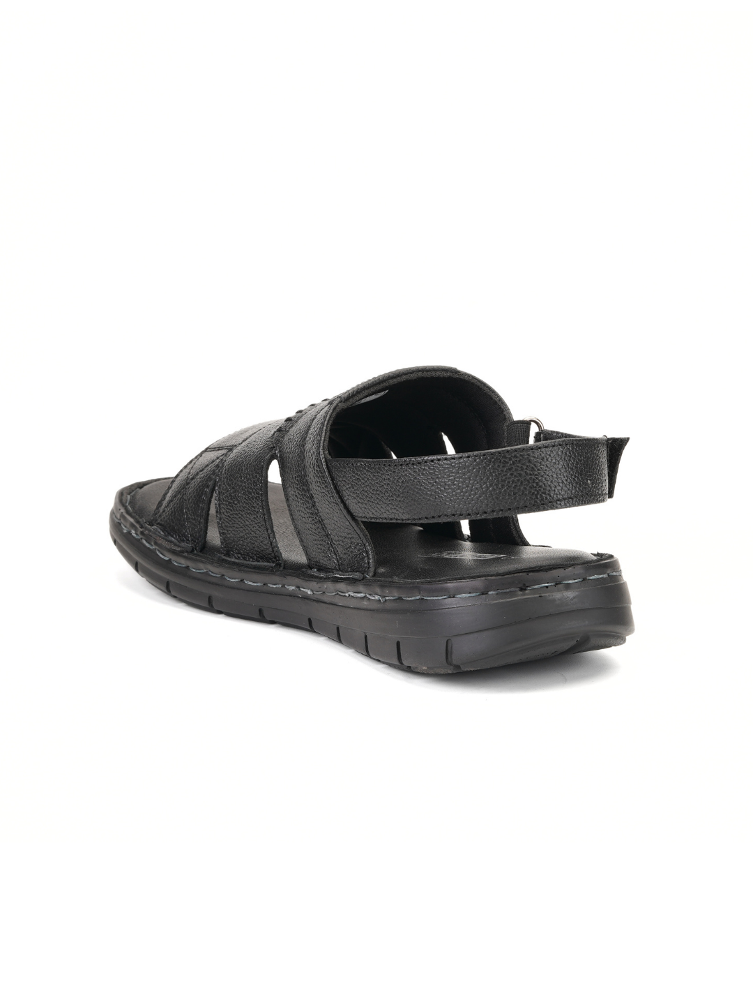 Comfort Walk Black Genuine Leather Formal Sandal For Men Cwm031009 C001