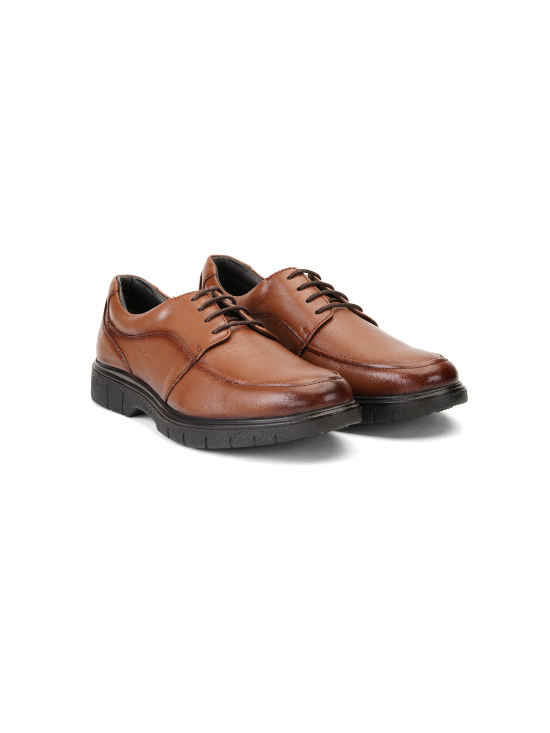 Zuup Tan Genuine Leather Derby Formal Shoes For Men Zfm021034 C006