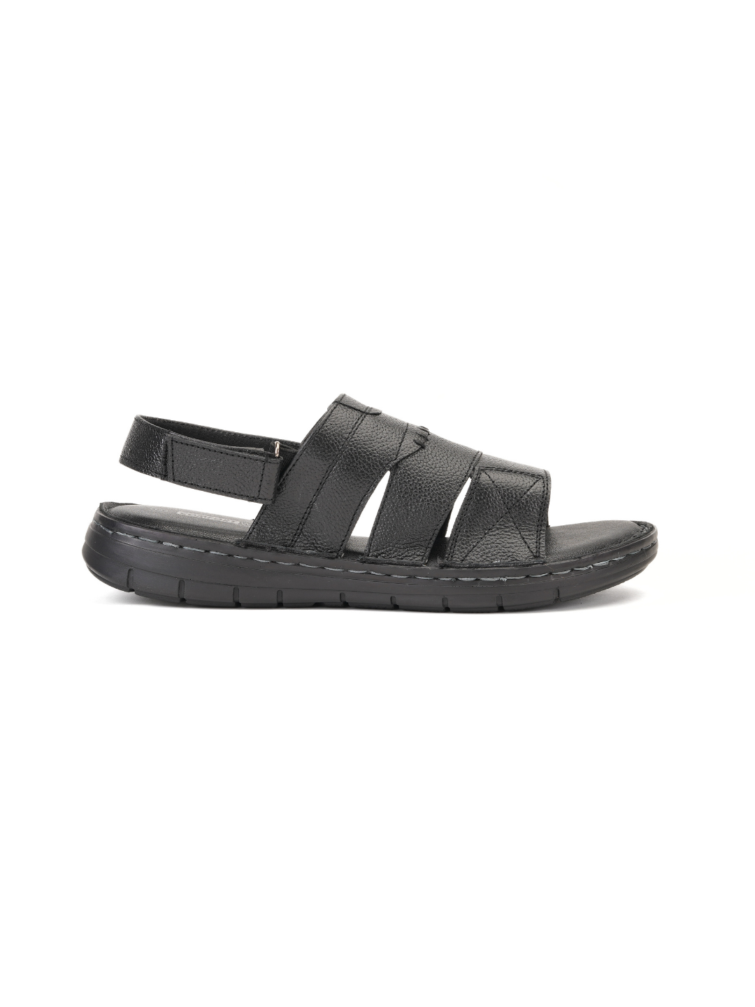 Comfort Walk Black Genuine Leather Formal Sandal For Men Cwm031009 C001