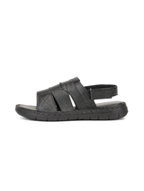 Comfort Walk Black Genuine Leather Formal Sandal For Men Cwm031009 C001