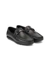 Extacy Black Genuine Leather Loafer Casual Shoes For Men Exm010219 C001
