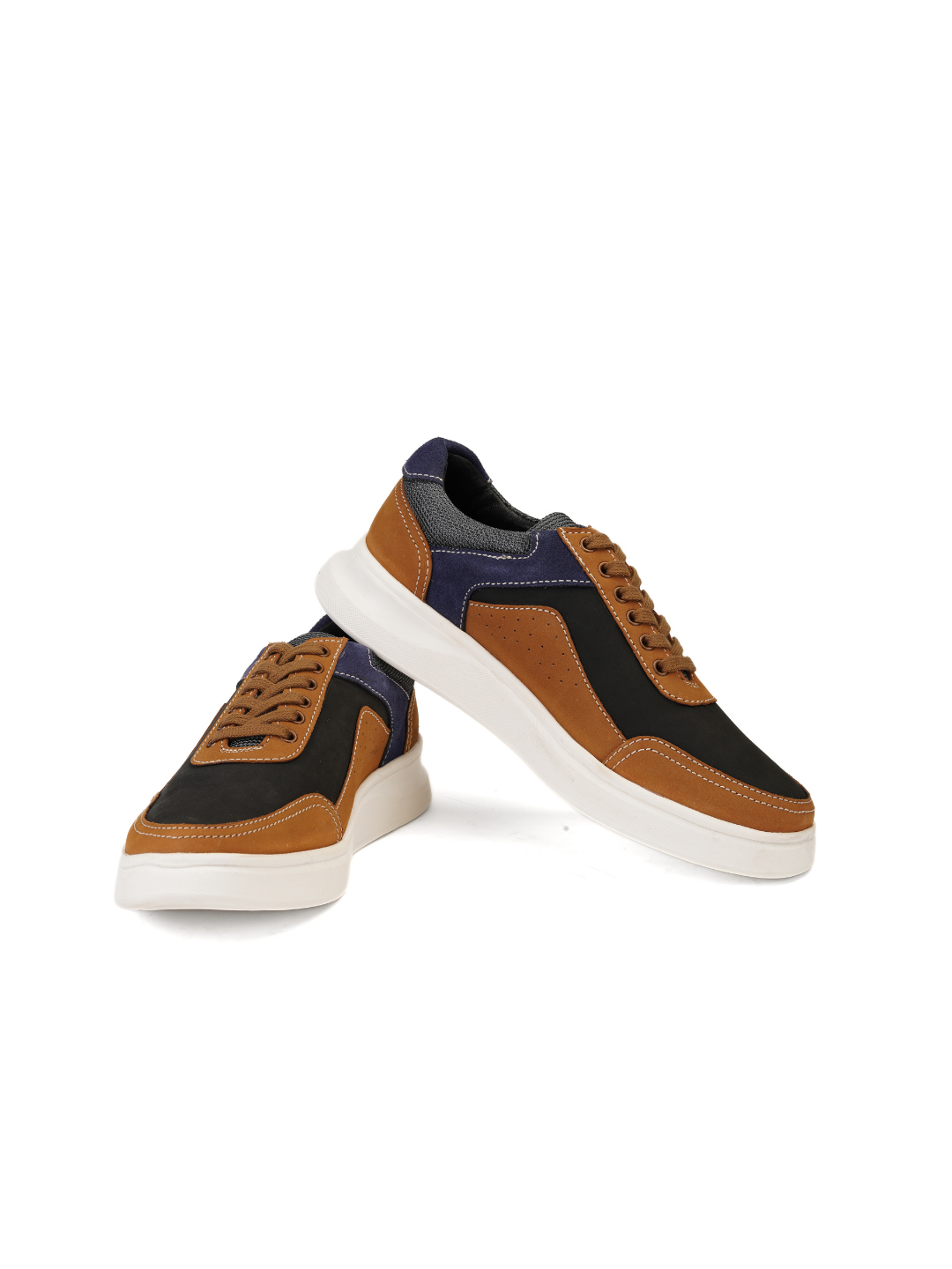 Extacy Tan Genuine Leather Sneaker For Men Exm010200 C006