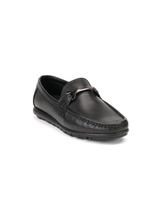 Extacy Black Genuine Leather Loafer Casual Shoes For Men Exm010219 C001