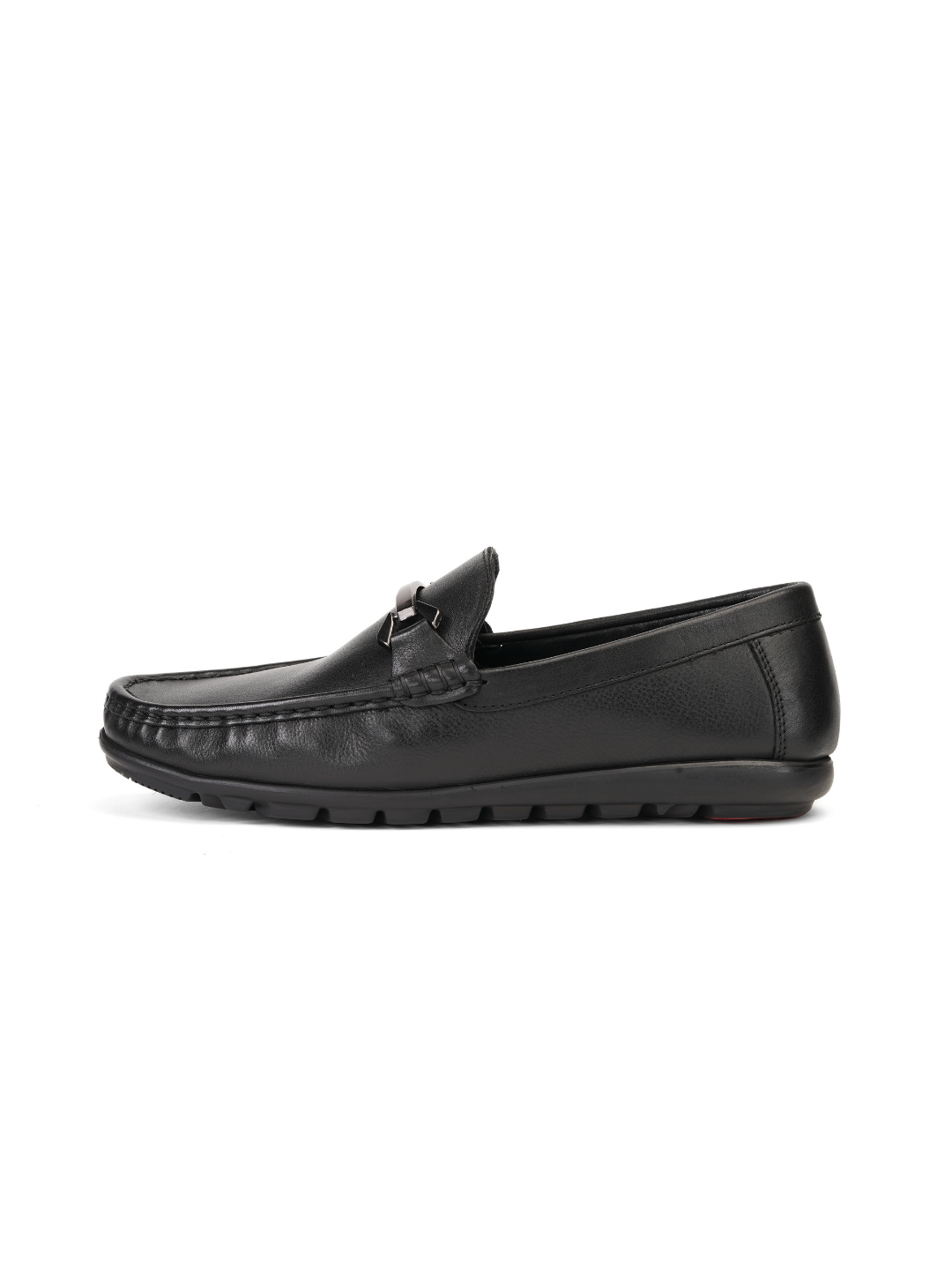 Extacy Black Genuine Leather Loafer Casual Shoes For Men Exm010219 C001
