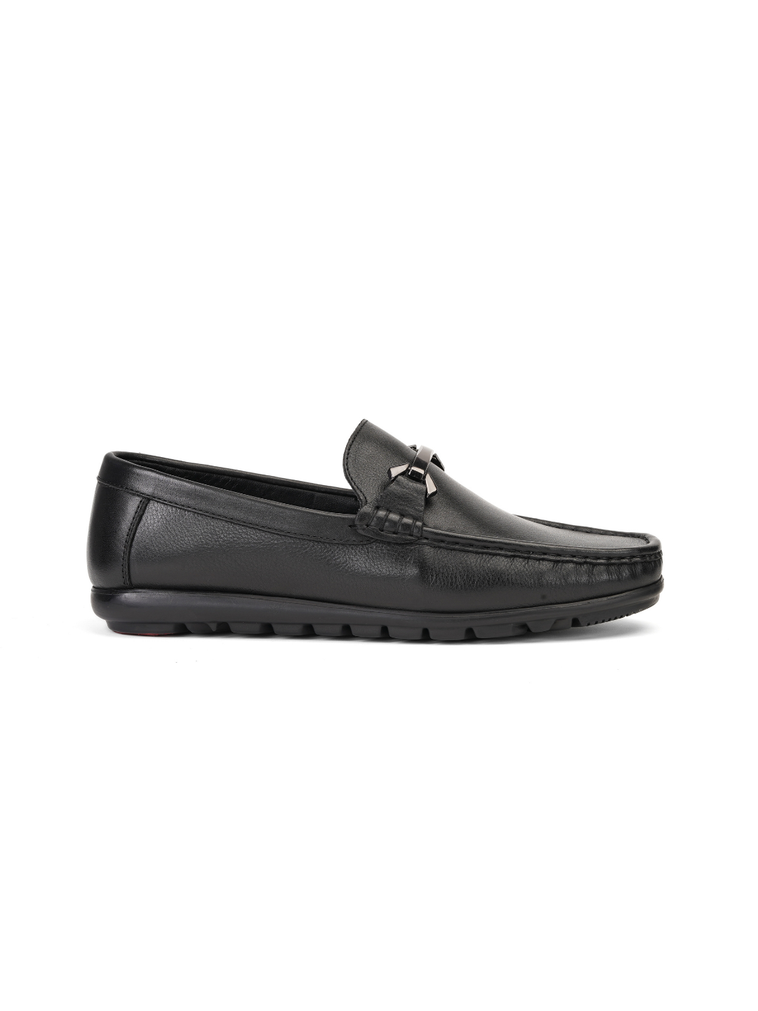 Extacy Black Genuine Leather Loafer Casual Shoes For Men Exm010219 C001