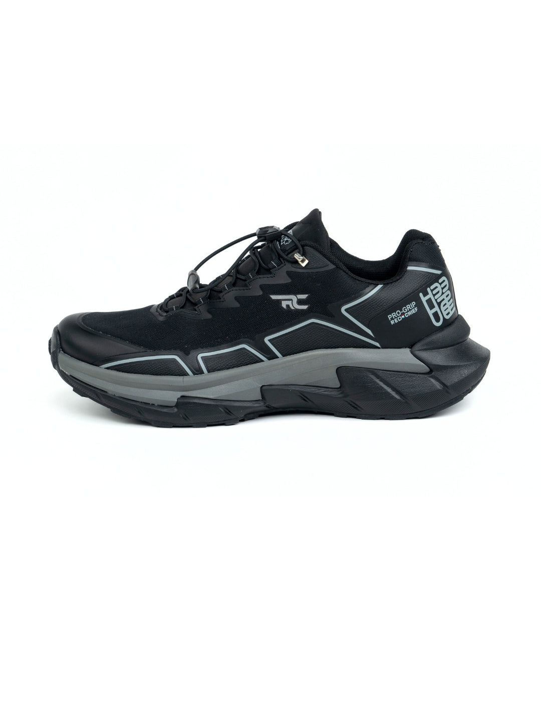 Red Chief Sports Black-Grey Running Shoes For Men R1701 F020