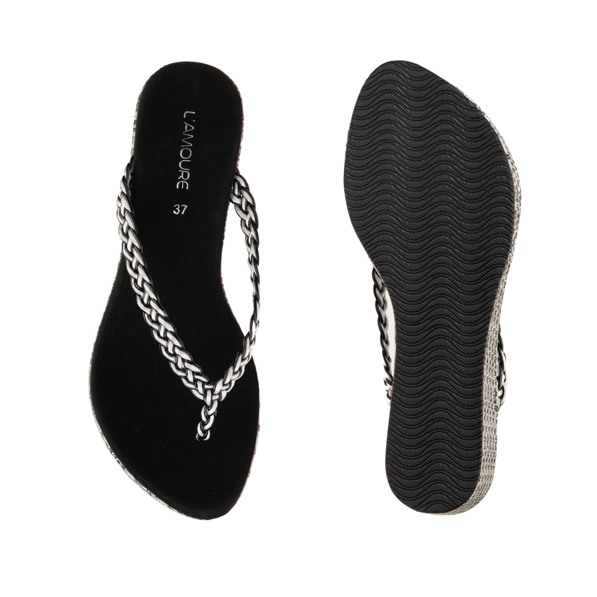 Lamoure Black Casual Wedge For Women Lmw039123 C001