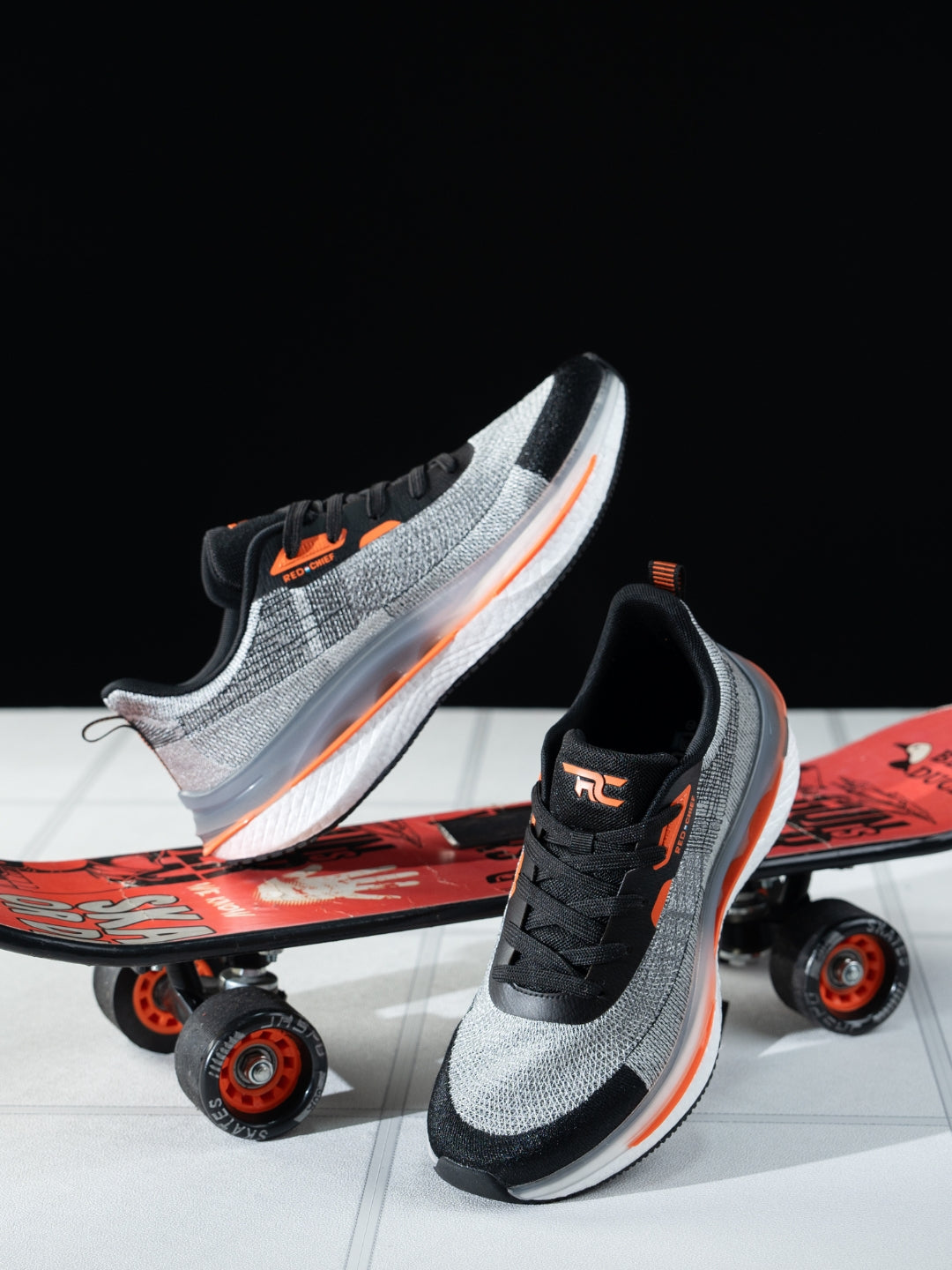 Red Chief Sports Black-D.Grey Running Shoes For Men R1722 F019