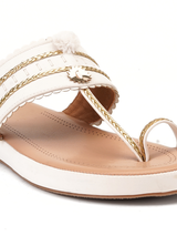 Lamoure White Casual  Flat For Women Lmw039101 C057