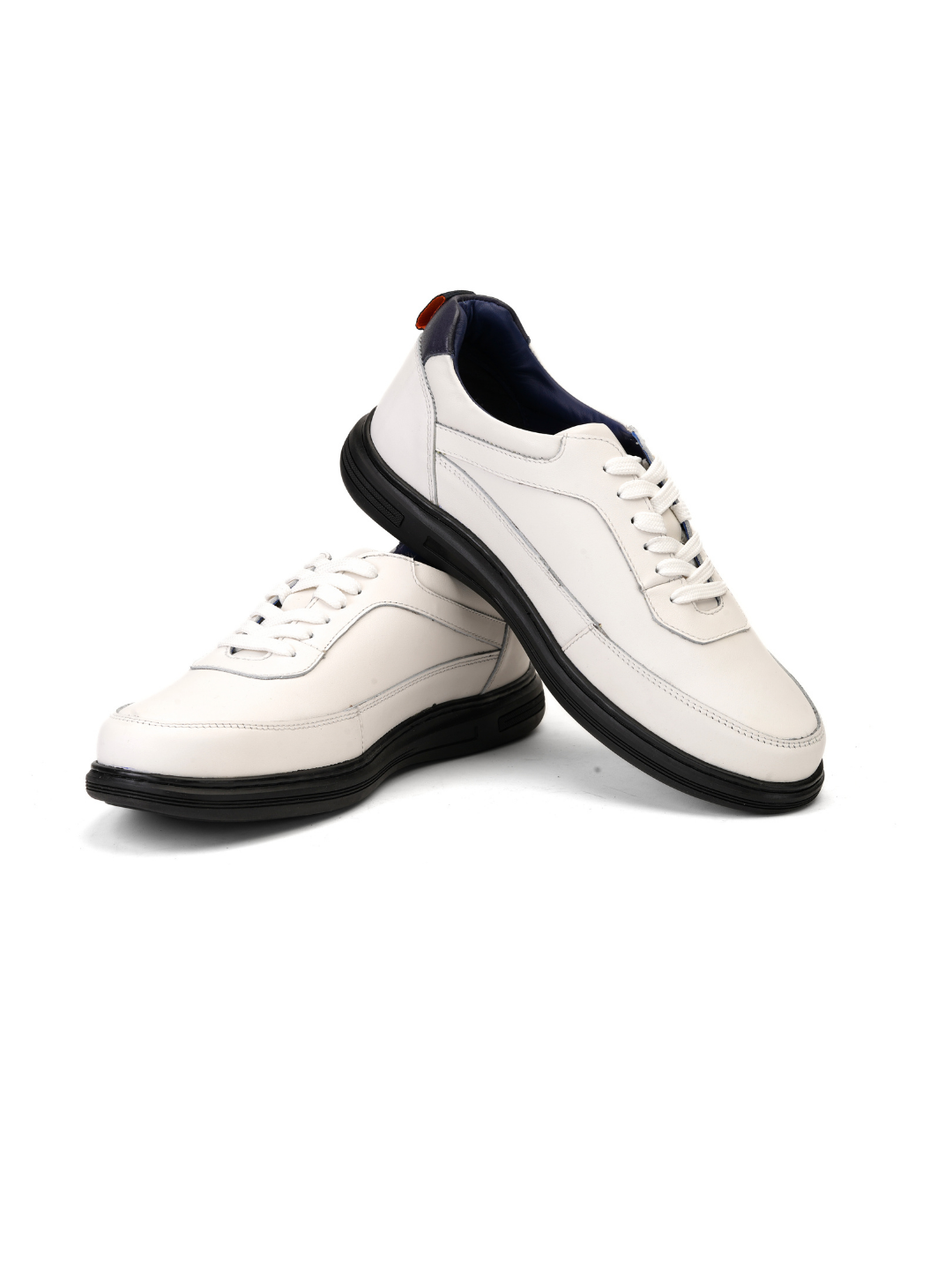 Extacy White Genuine Leather Derby Casual Shoes For Men Exm010226 C057