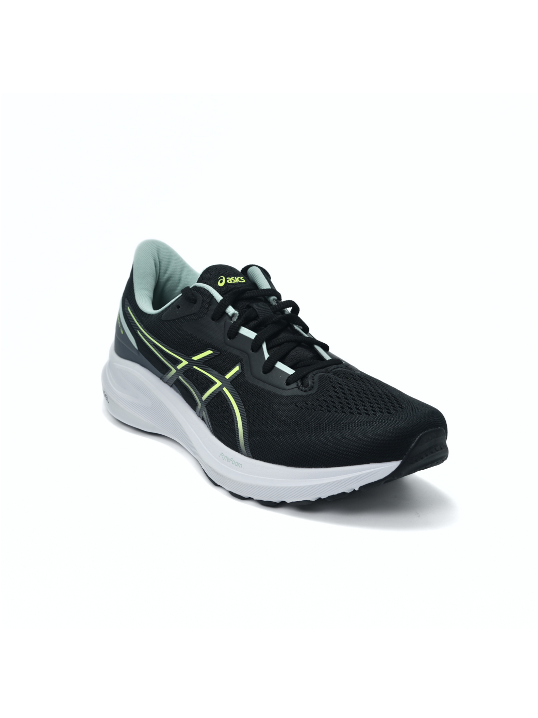 Asics Black/Sefety Yellow Sports Shoes For Men Gt 1000 13 C537