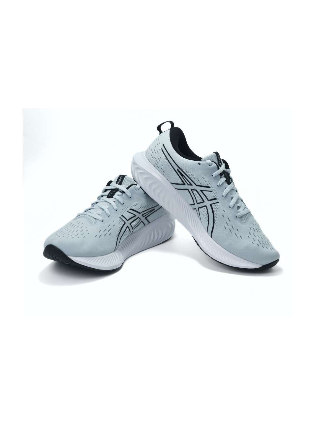 Asics Cool Grey/Black Sports Shoes For Men Gel Excite 10 C552