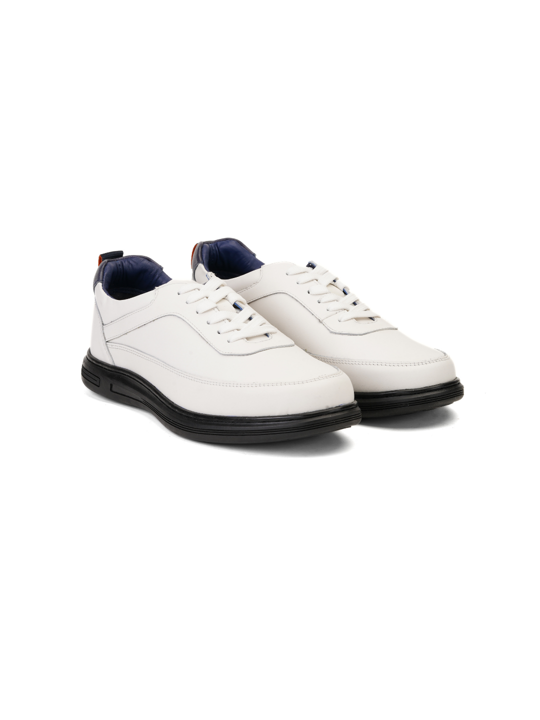 Extacy White Genuine Leather Derby Casual Shoes For Men Exm010226 C057