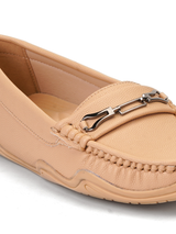 Lamoure Beige Casual Ballerina For Women Lmw019227 C026