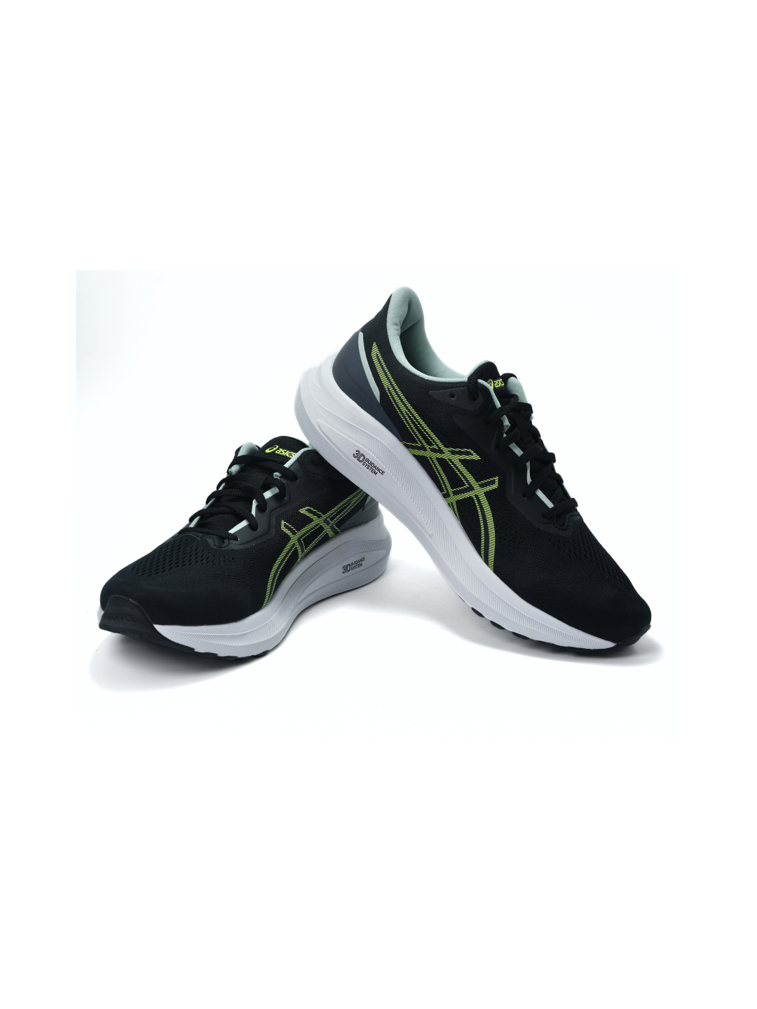 Asics Black/Sefety Yellow Sports Shoes For Men Gt 1000 13 C537