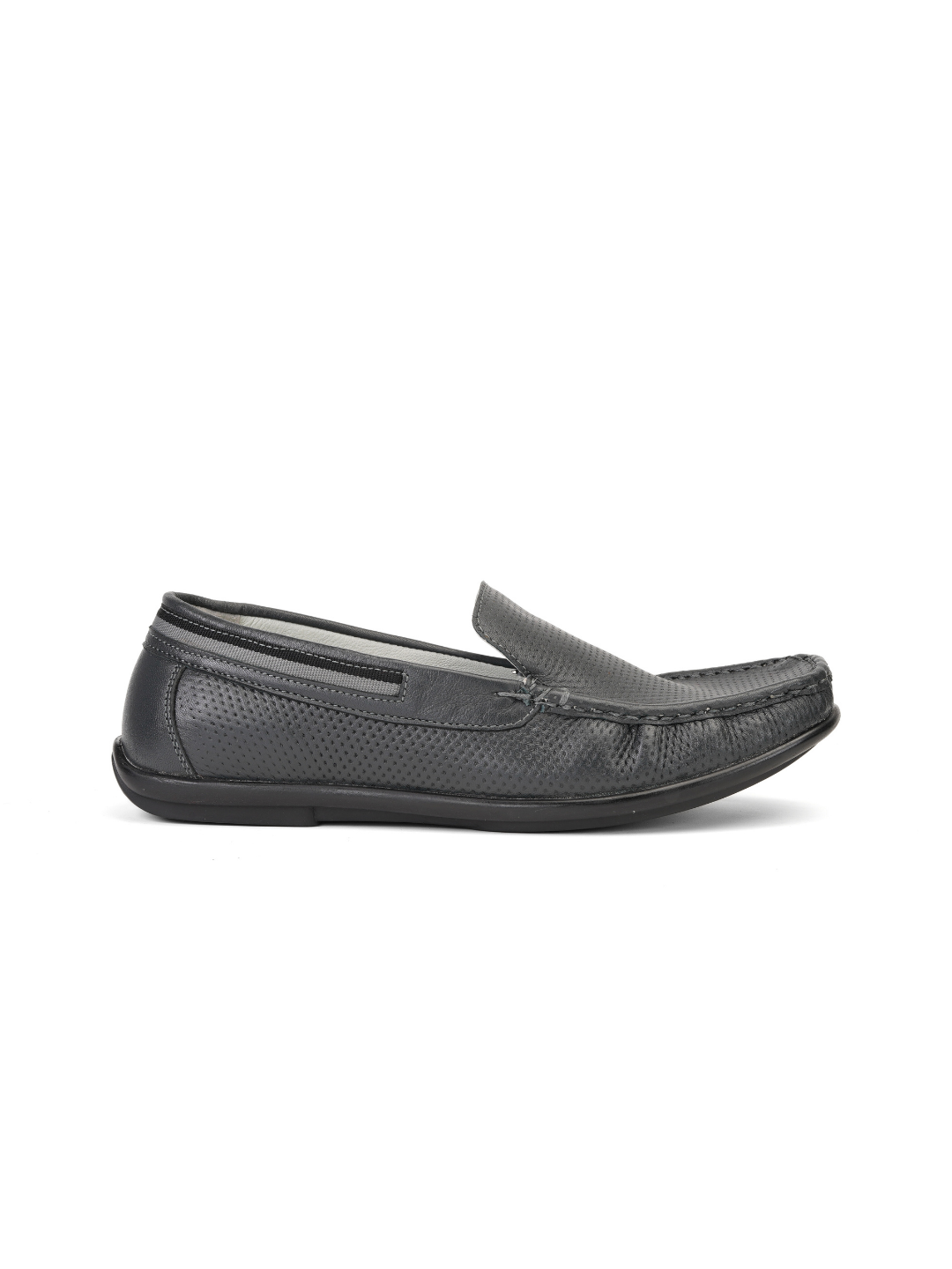 Extacy Blue Genuine Leather Loafer Casual Shoes For Men Exm010233 C002