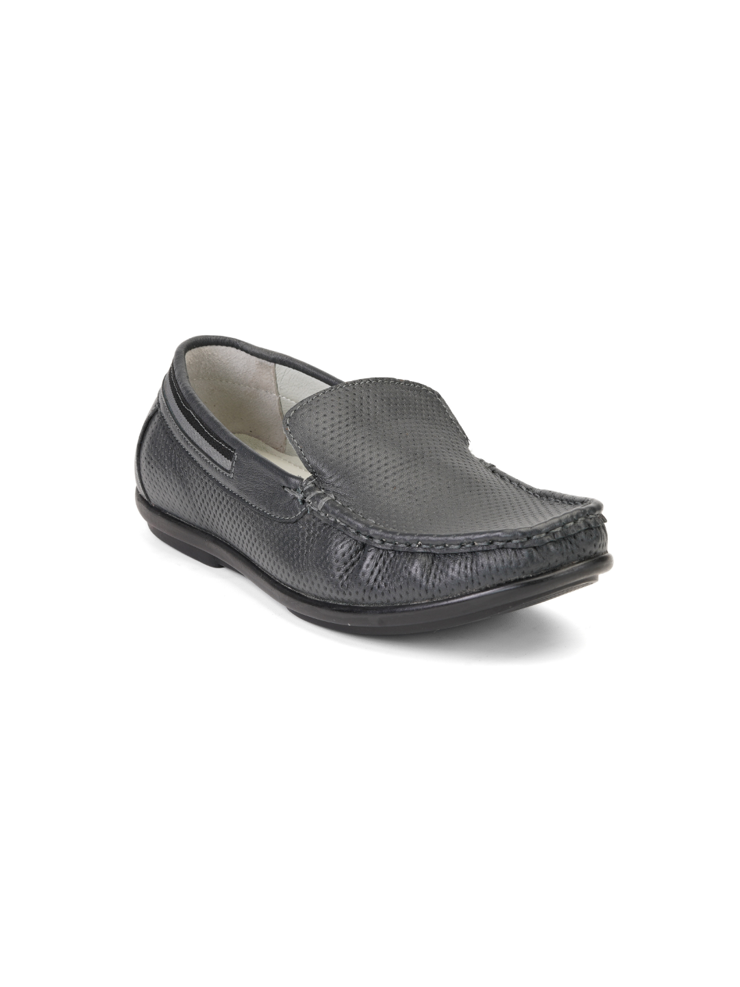 Extacy Blue Genuine Leather Loafer Casual Shoes For Men Exm010233 C002