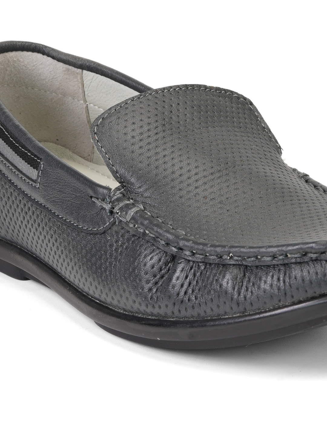 Extacy Blue Genuine Leather Loafer Casual Shoes For Men Exm010233 C002