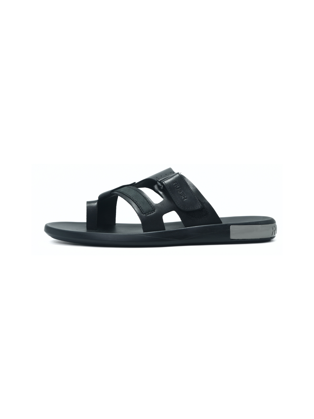 Ruosh Black Slipper For Men Gamma-1231646110 001