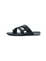 Ruosh Black Slipper For Men Gamma-1231646110 001