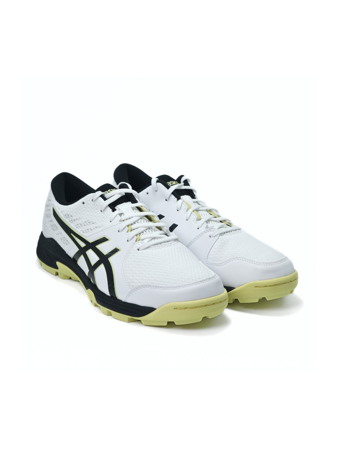 Asics White/Glow Yellow Sports Shoes For Men Gel Peake 2 C159