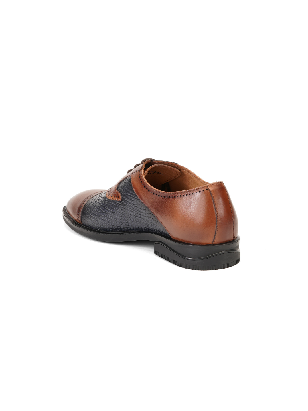 Extacy Blue/Tan Genuine Leather Oxford Formal Shoes For Men Exm010230 C736