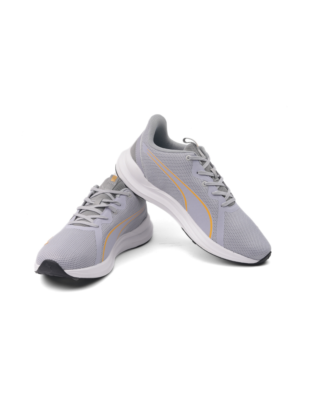 Puma Grey Yellow Sports Shoes For Men Puma Exotine 3.0-31148604 C1110