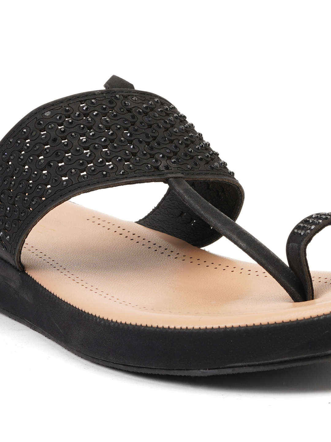 Lamoure Black Casual  Flat For Women Lmw039103 C001