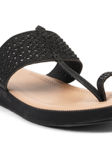 Lamoure Black Casual  Flat For Women Lmw039103 C001