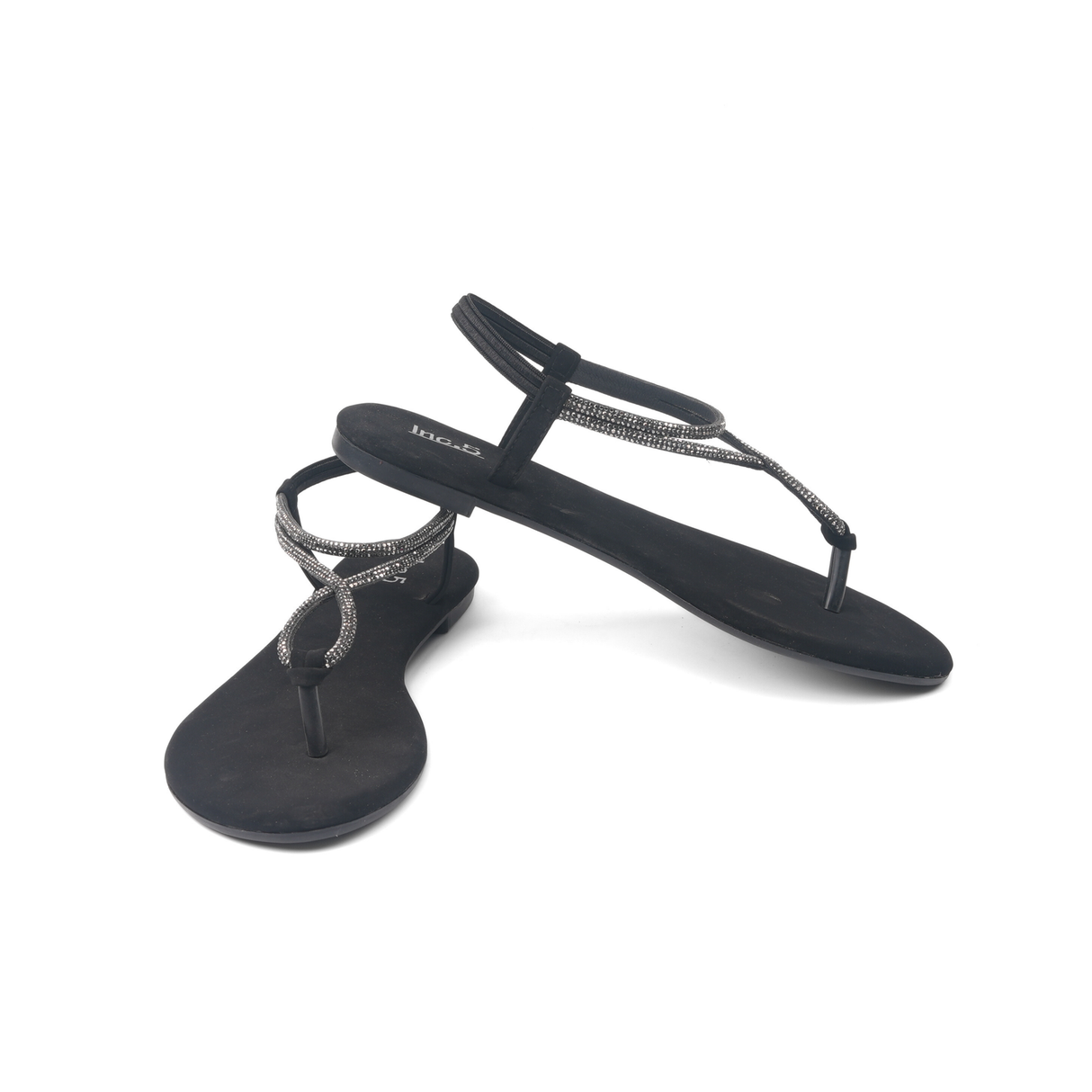 Inc.5 Black Sandal For Women 101976 C001
