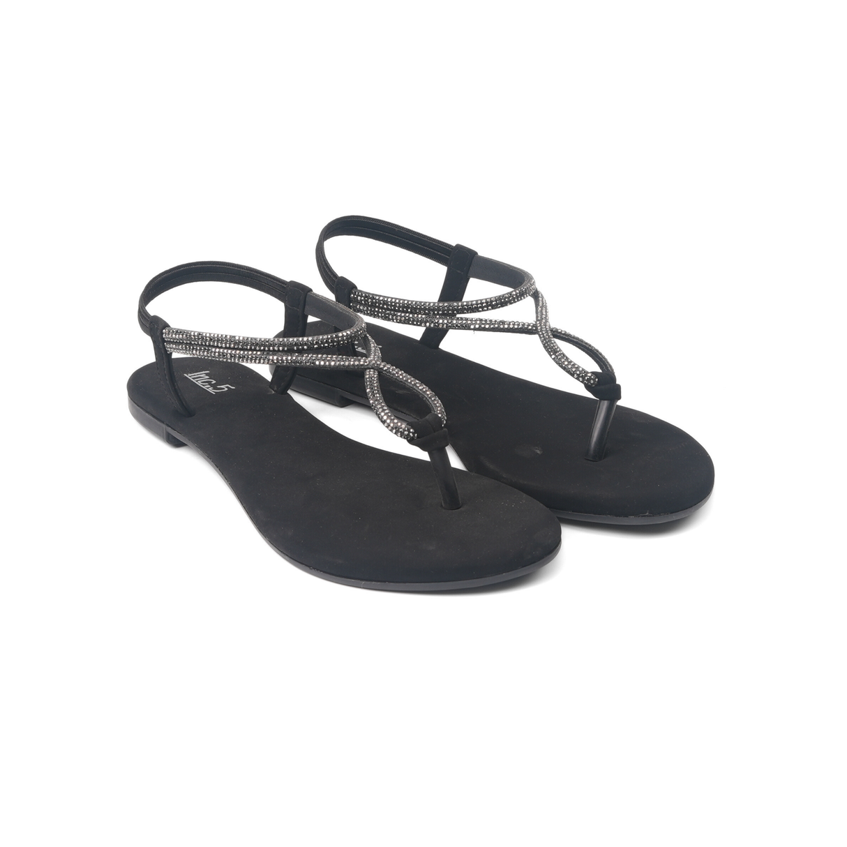 Inc.5 Black Sandal For Women 101976 C001