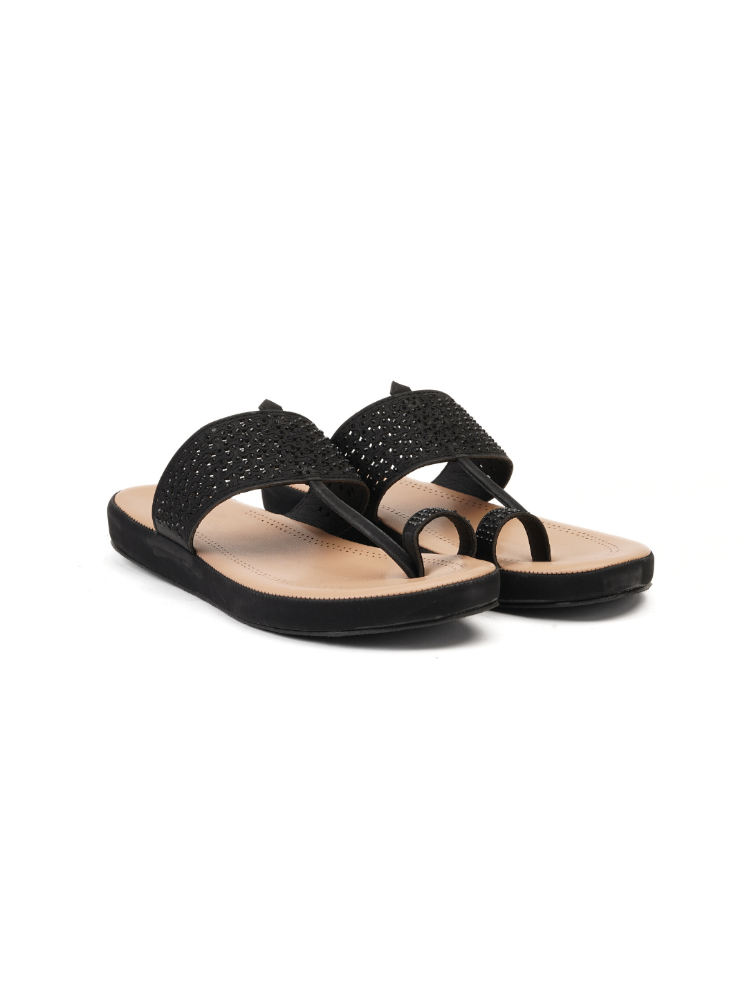 Lamoure Black Casual  Flat For Women Lmw039103 C001