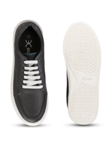 Extacy Blue Genuine Leather Tumble Sneaker For Men Exm010235 C002