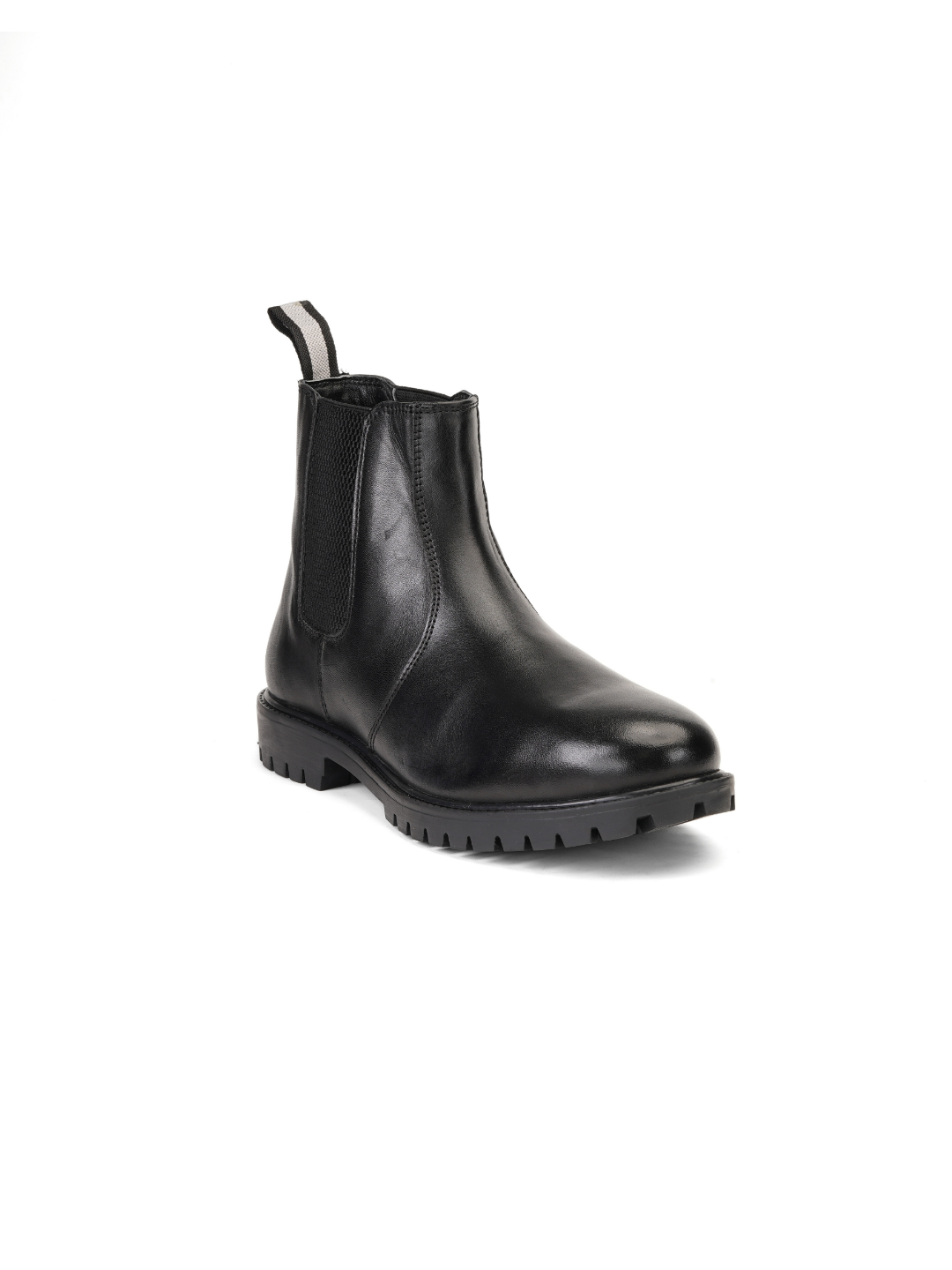 Extacy Black Genuine Leather Ankel Boot Casual Shoes For Men Exm010238 C001