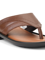 City Magic Cheeku Genuine Leather Thong Slipper For Men Cmm041008 C758