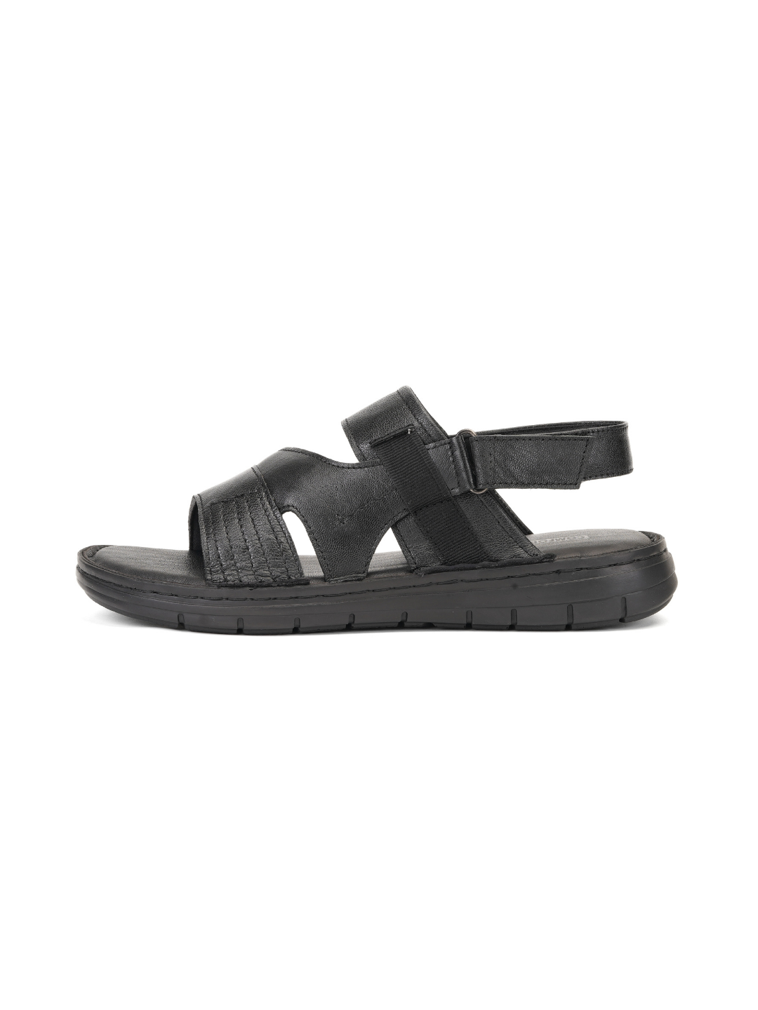 Comfort Walk Black Genuine Leather Formal Sandal For Men Cwm031010 C001